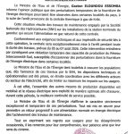 COMMUNIQUÉ DE PRESSE / perturbations temporaires de la fourniture de l&rsquo;énergie électrique pourraient être observées dans certaines localités du pays (05 08 2026)
