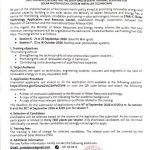 APPEL À CANDIDATURE POUR LES SIXIÈME ET SEPTIÈME SESSIONS DE FORMATION DES TECHNICIENS-INSTALLATEURS DES SYSTÈMES SOLAIRES PHOTOVOLTAÏQUES